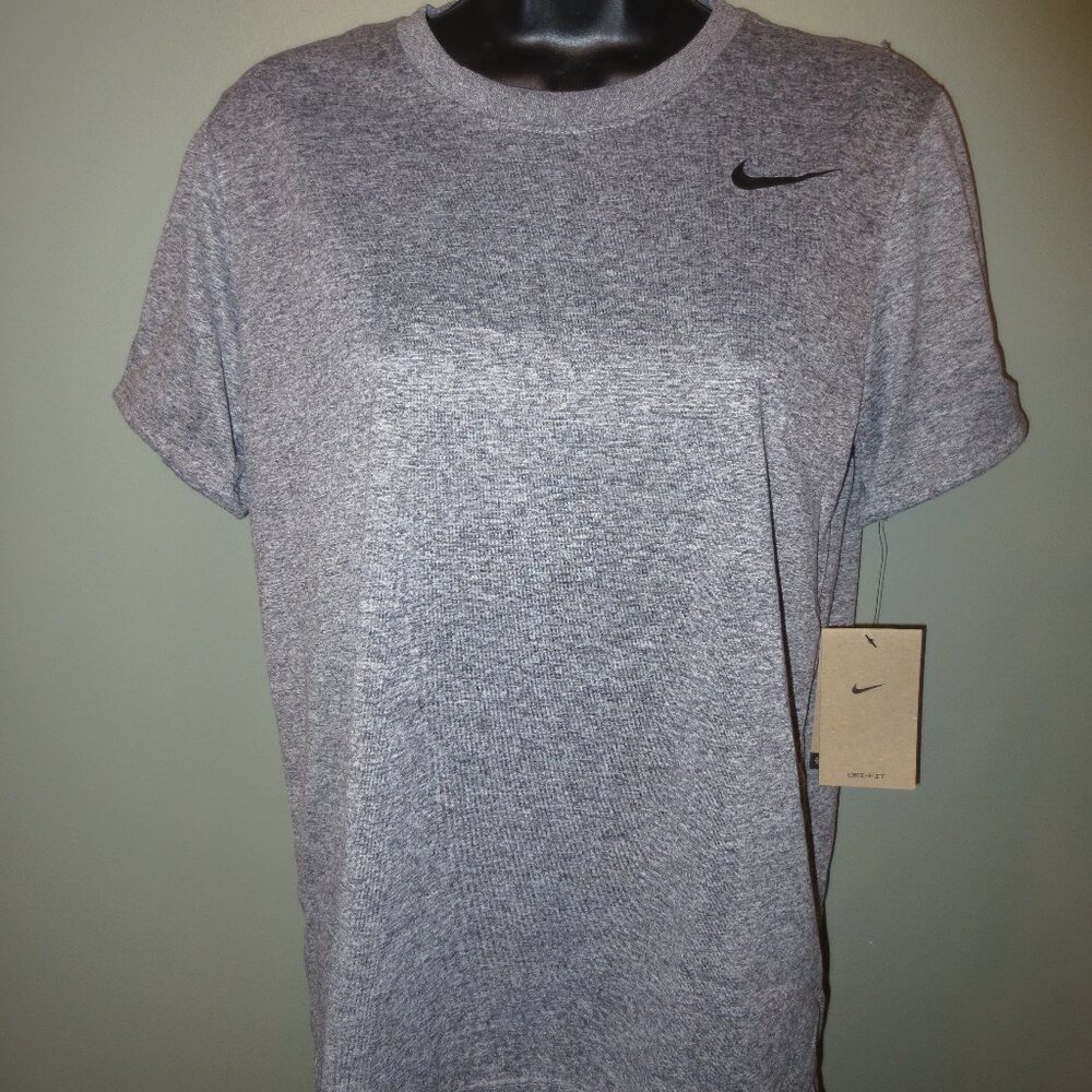 The Nike Tee Women's Short Sleeve Shirt - Gray DV7312-091 Sizes : SM to XXL NWT